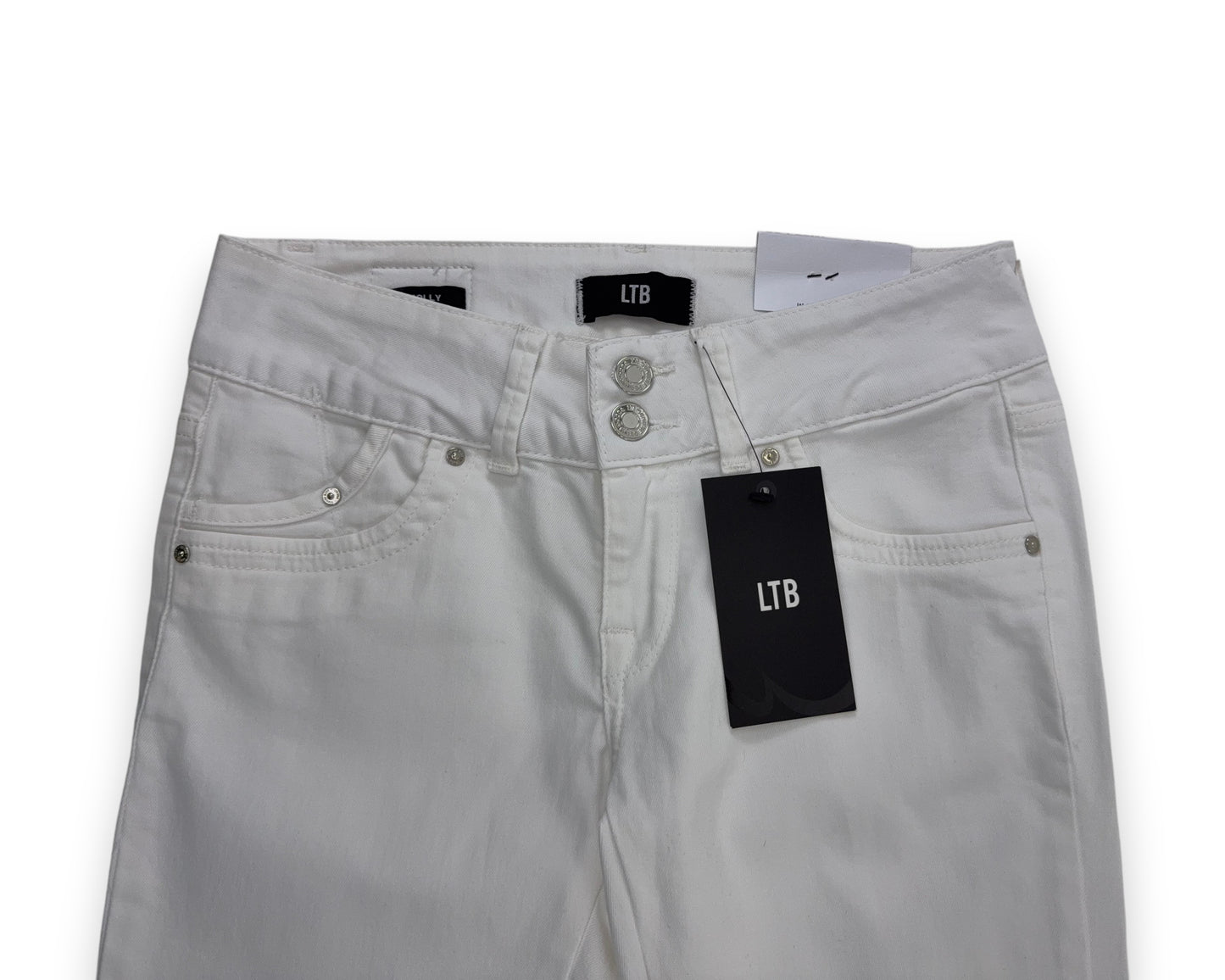 LTB Damen Jeans weiß Gr. W27 / L30 Hose Molly Slim Fit Niedriger Bund