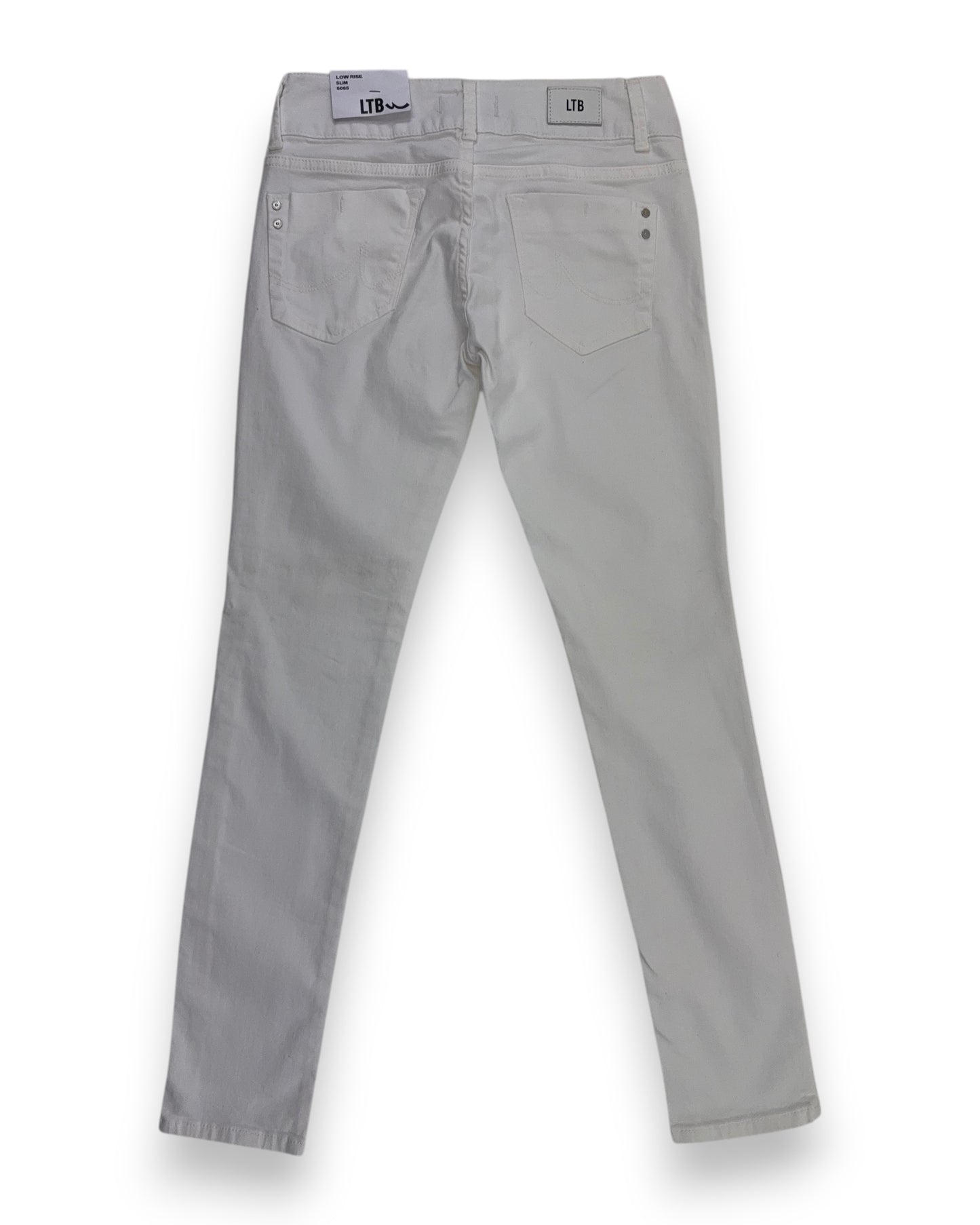 LTB Damen Jeans weiß Gr. W27 / L30 Hose Molly Slim Fit Niedriger Bund