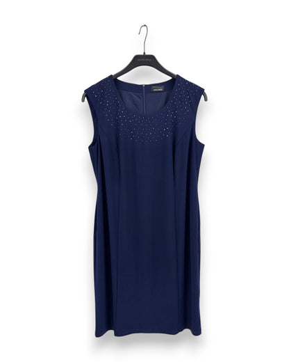 Goldner Kleid mit Chiffonjäckchen Gr 21 Marineblau Slinky Glitzersteine Sommer
