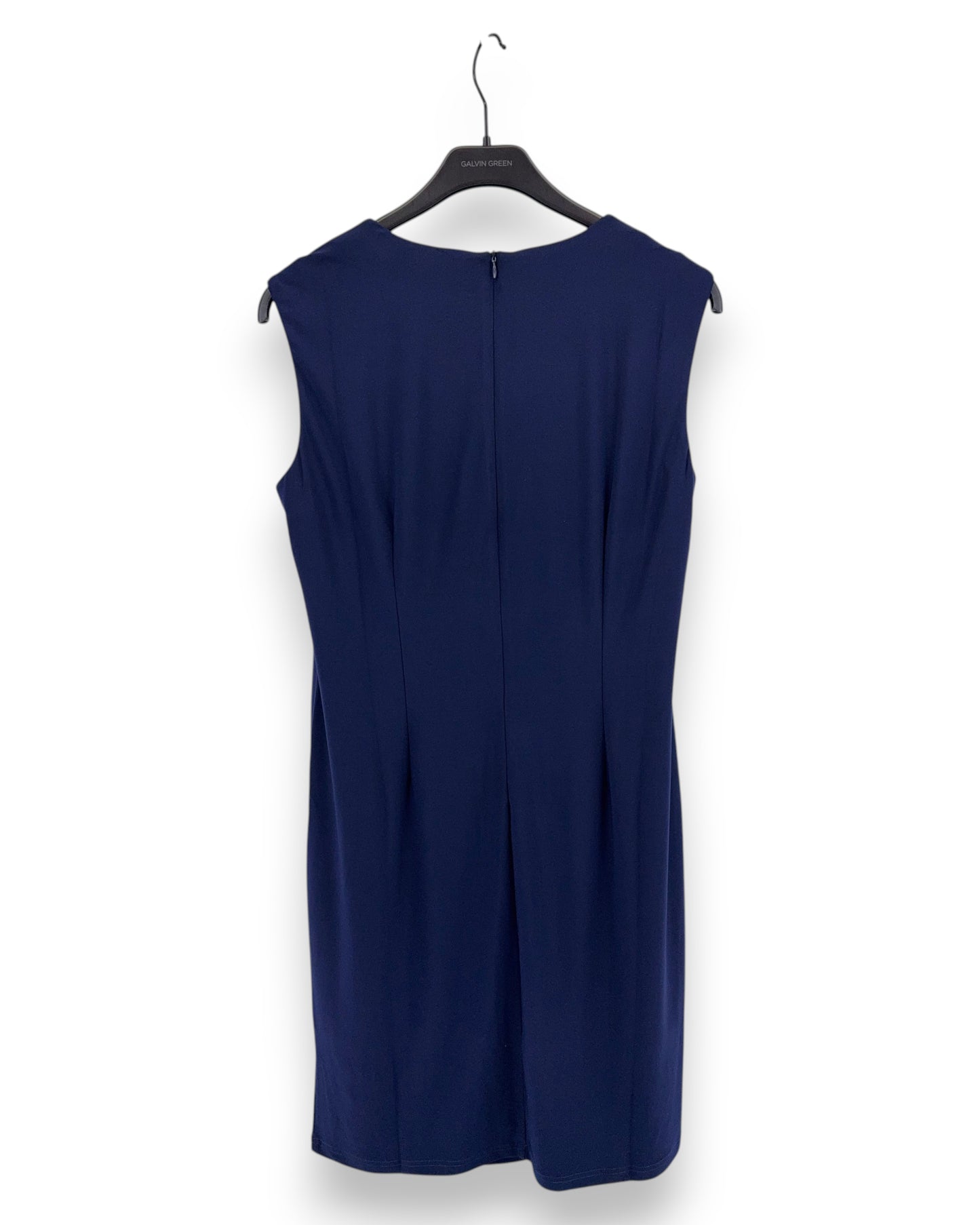 Goldner Kleid mit Chiffonjäckchen Gr 21 Marineblau Slinky Glitzersteine Sommer