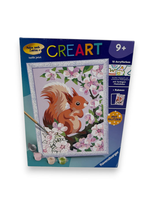 Ravensburger Malen nach Zahlen 20064 - Neugieriges Eichhörnchen - Kinder ab 9...