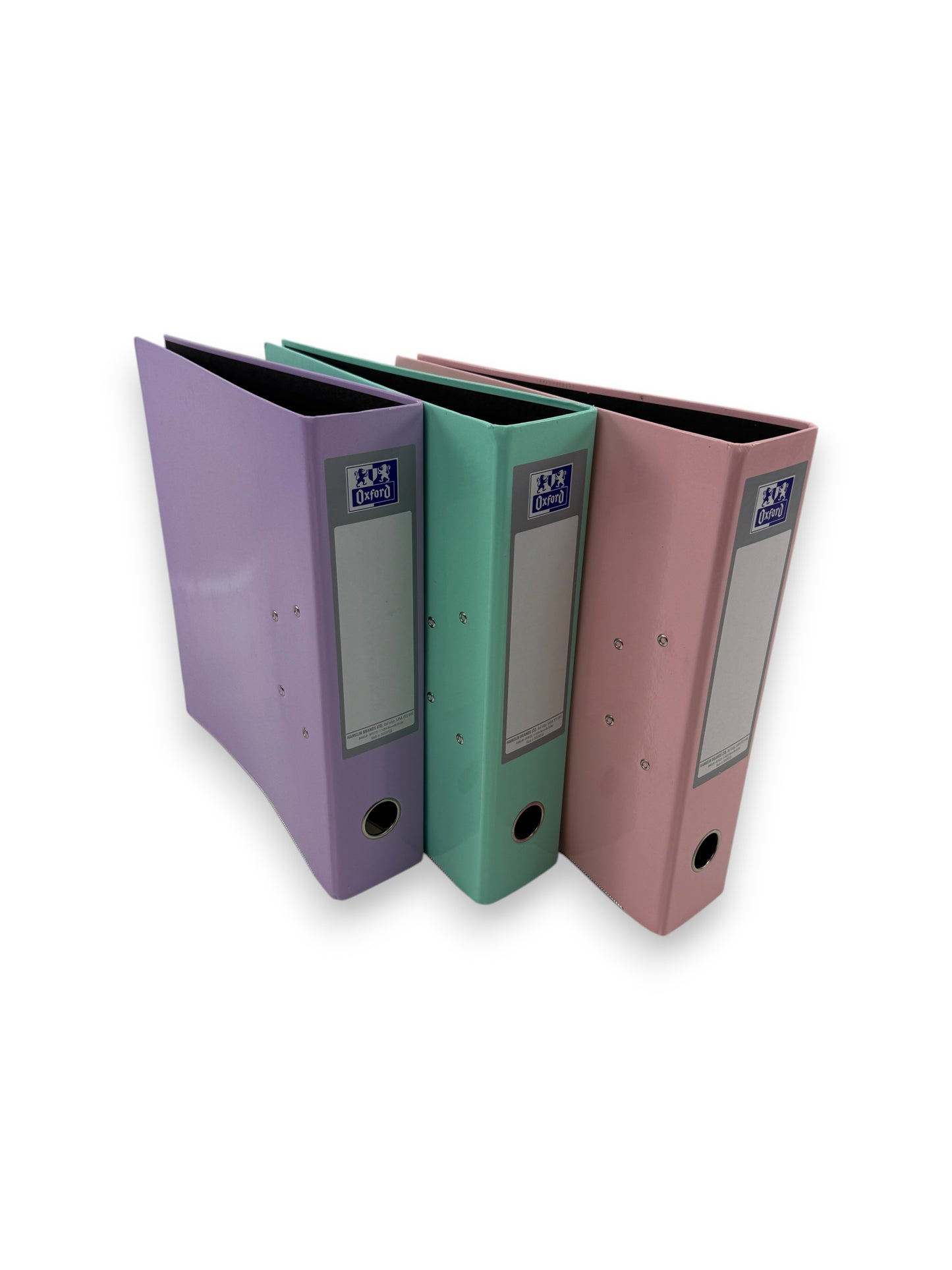Oxford Premium Akten Ordner A4 pastell Kunststoff Ordner 3 Farben 3 Stück B-Ware