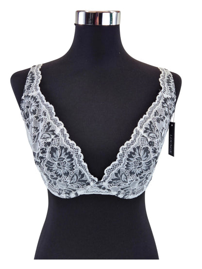 LOUNGE BH Luxe Balcony Bra EU: 65FF Schwarz Weiß Spitzen Bügel BH